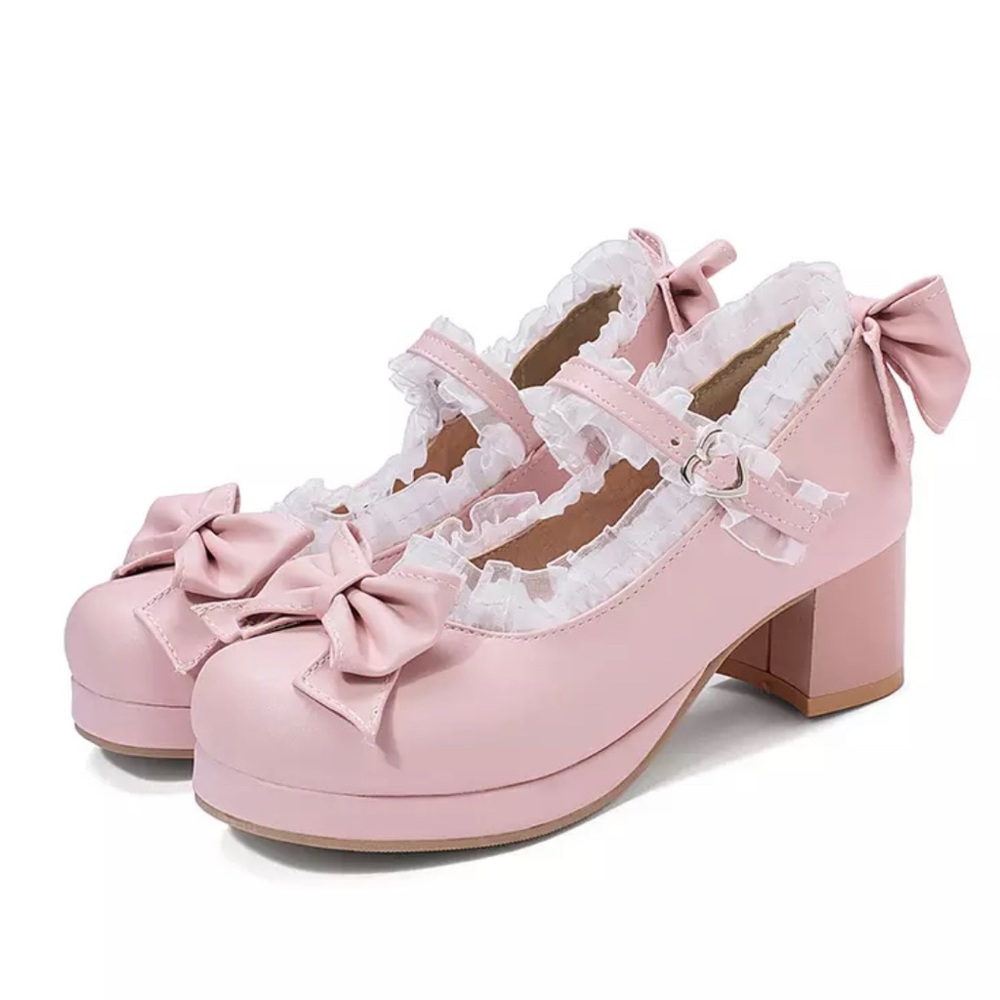 NEW Harajuku Cosplay Lolita Shoes Pink